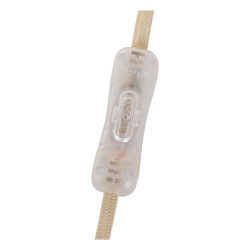 Lampa stołowa Grzybek – design lat 70/80 pomarańcz, beż, brąz