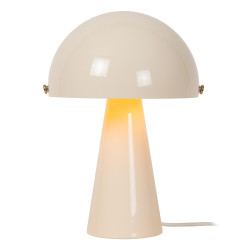 Lampa stołowa Grzybek – design lat 70/80 pomarańcz, beż, brąz