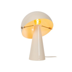 Lampa stołowa Grzybek – design lat 70/80 pomarańcz, beż, brąz