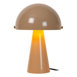 Lampa stołowa Grzybek – design lat 70/80 pomarańcz, beż, brąz
