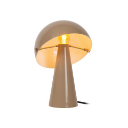 Lampa stołowa Grzybek – design lat 70/80 pomarańcz, beż, brąz