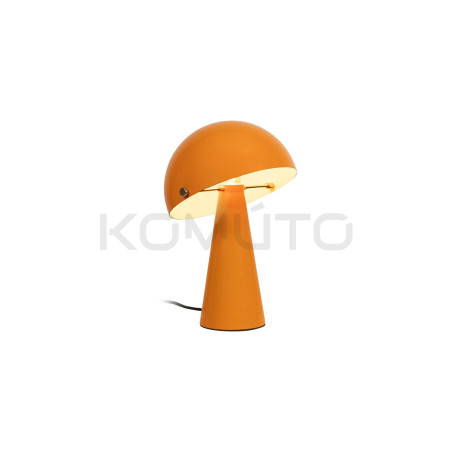 Lampa stołowa Grzybek – design lat 70/80 pomarańcz, beż, brąz