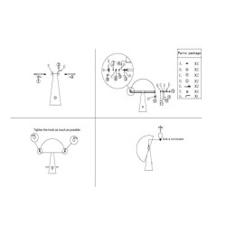 Lampa stołowa Grzybek M – artystyczny design, lata 70/80