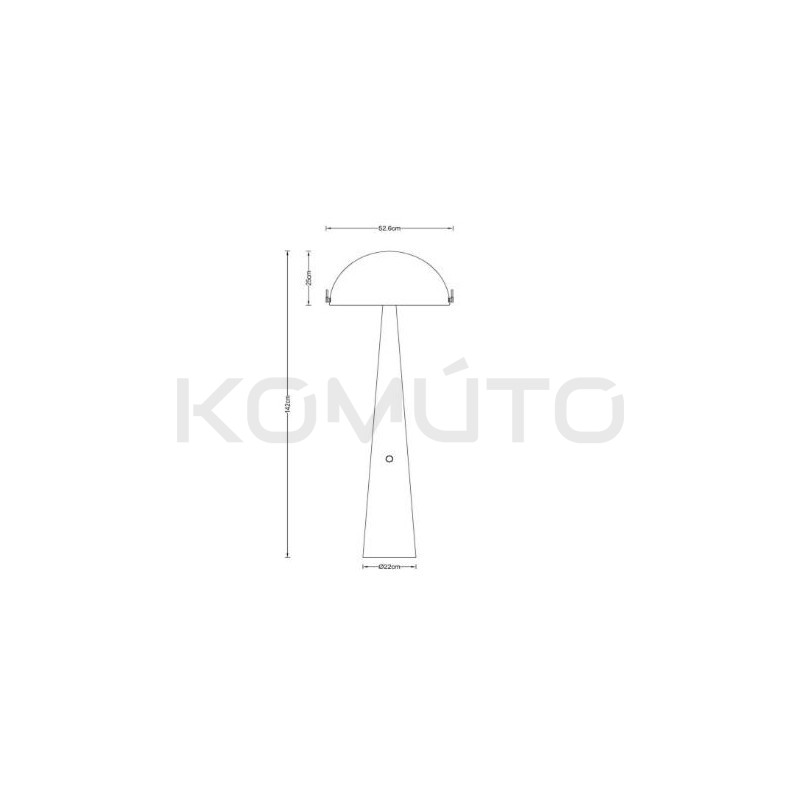 Lampa podłogowa Grzybek – artystyczny design, klimat lat 70/80