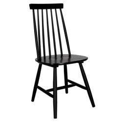 Czarny patyczak Stick – krzesło drewniane w formie i linii