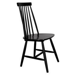 Czarny patyczak Stick – krzesło drewniane w formie i linii