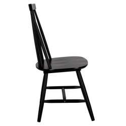 Czarny patyczak Stick – krzesło drewniane w formie i linii