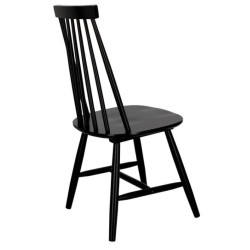 Czarny patyczak Stick – krzesło drewniane w formie i linii