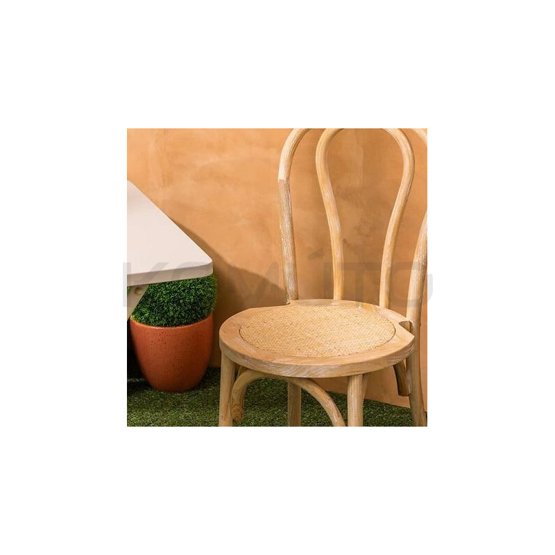 Krzesło Toni z rattanu i drewna – styl Thonet do jadalni i kuchni