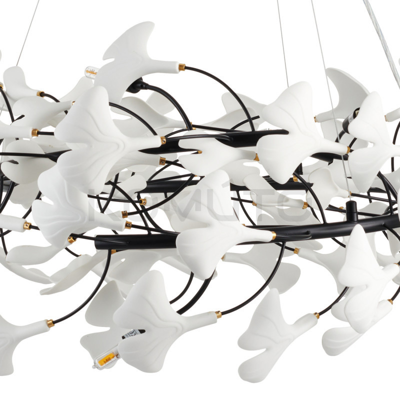 Lampa BOTANIKA – rzeźbiarska oprawa świetlna Ginkgo