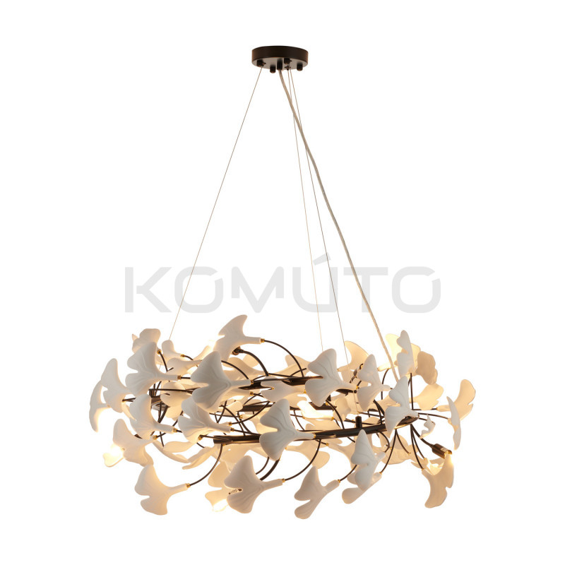 Lampa BOTANIKA – rzeźbiarska oprawa świetlna Ginkgo