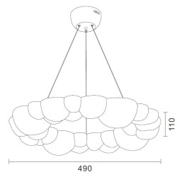 Lampa wisząca Cloud LED 32W 2560 lm – nowoczesna lampa chmurka