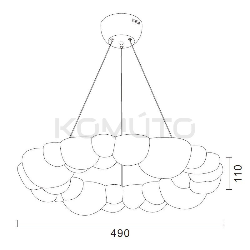 Lampa wisząca Cloud LED 32W 2560 lm – nowoczesna lampa chmurka