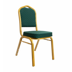 Krzesło eventowe HEKATE zielone – krzesło do sal bankietowych