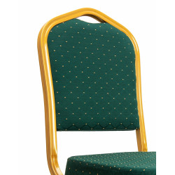 Krzesło eventowe HEKATE zielone – krzesło do sal bankietowych