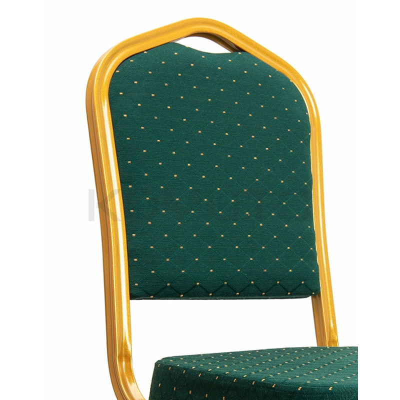 Krzesło eventowe HEKATE zielone – krzesło do sal bankietowych