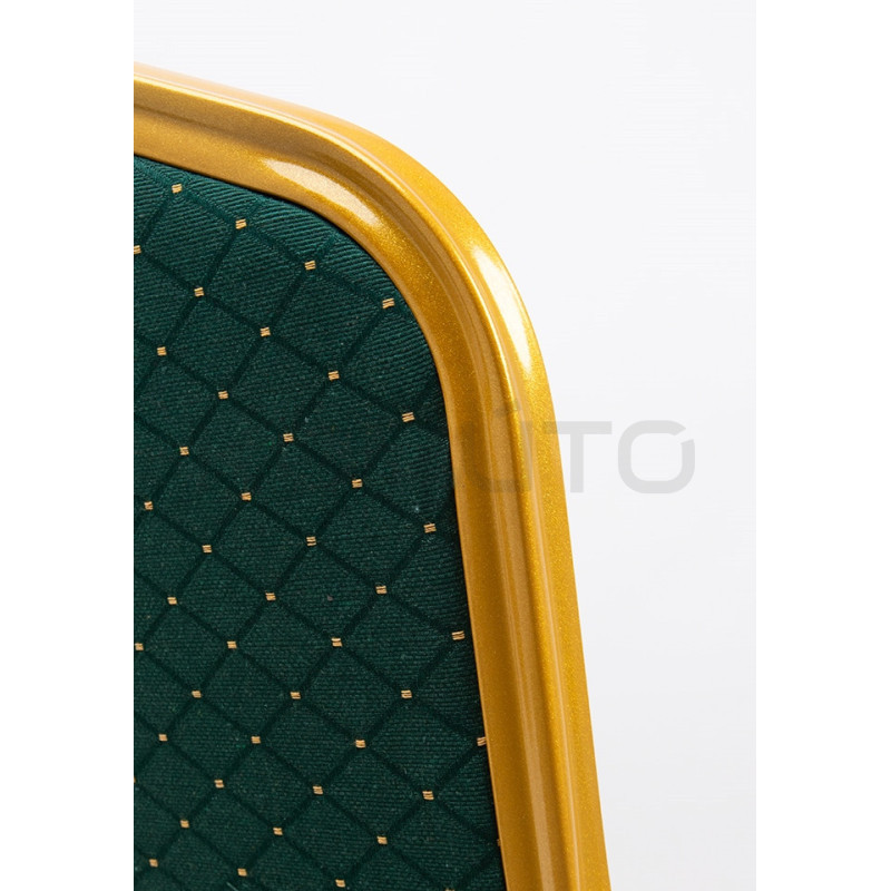 Krzesło eventowe HEKATE zielone – krzesło do sal bankietowych