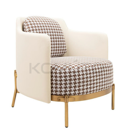 Fotel VENICE – Manifest Stylu. Dialog Pepitki i Złota