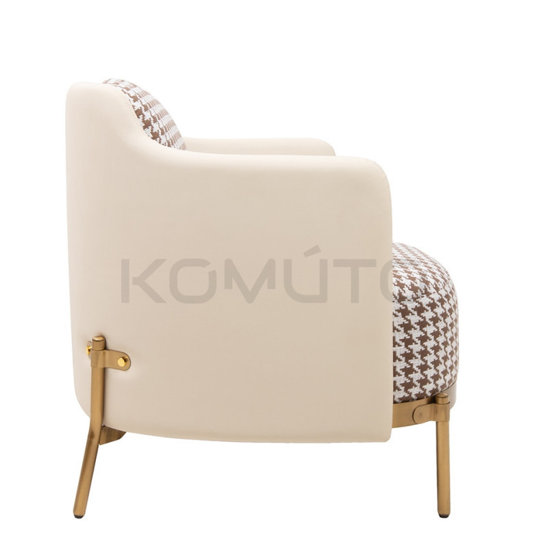 Fotel VENICE – Manifest Stylu. Dialog Pepitki i Złota