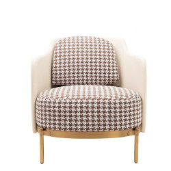 Fotel VENICE – Manifest Stylu. Dialog Pepitki i Złota