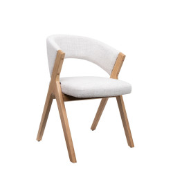 Krzesło do jadalni FIRENZE beżowe – elegancja i naturalna forma