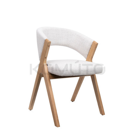 Krzesło do jadalni FIRENZE beżowe – elegancja i naturalna forma