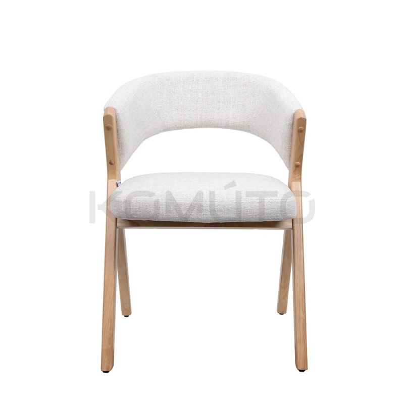 Krzesło do jadalni FIRENZE beżowe – elegancja i naturalna forma