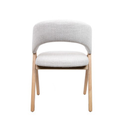 Krzesło do jadalni FIRENZE beżowe – elegancja i naturalna forma