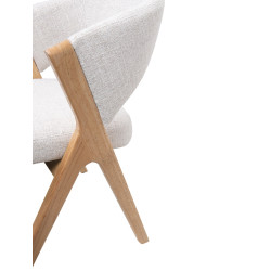 Krzesło do jadalni FIRENZE beżowe – elegancja i naturalna forma