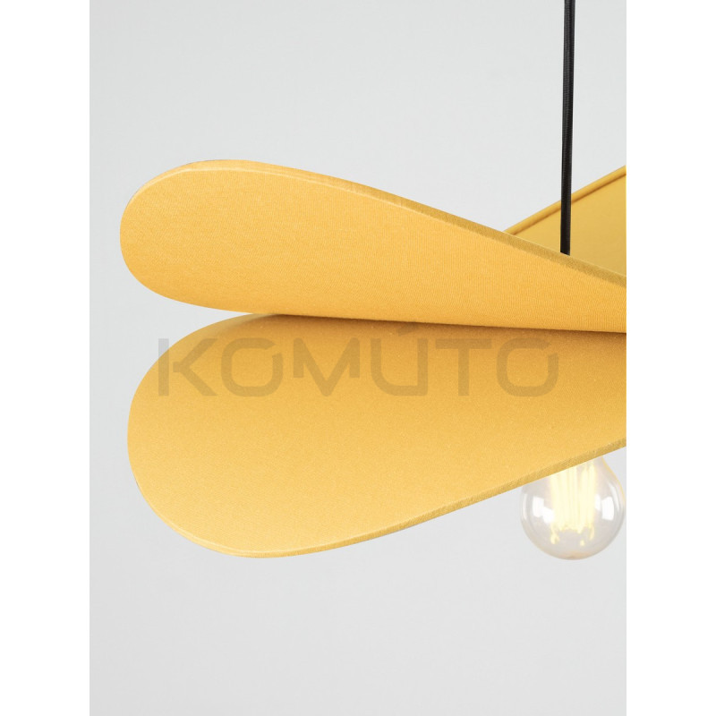 Mariposa – lampa wisząca z lnianym kloszem w kształcie skrzydeł