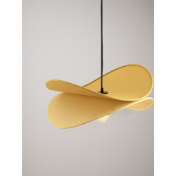 Mariposa – lampa wisząca z lnianym kloszem w kształcie skrzydeł