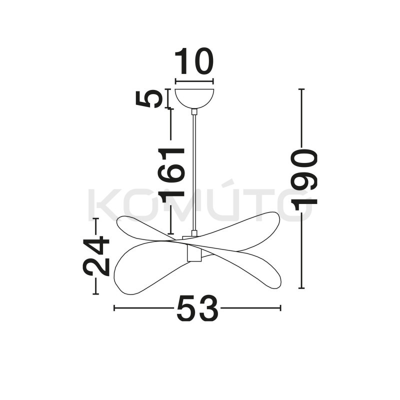 Mariposa – lampa wisząca z lnianym kloszem w kształcie skrzydeł