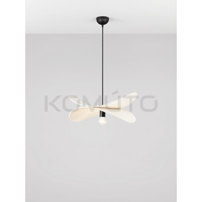 Mariposa – lampa wisząca z lnianym kloszem w kształcie skrzydeł