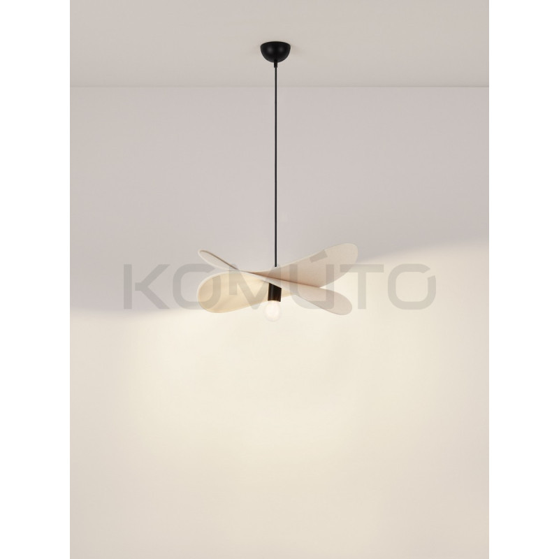 Mariposa – lampa wisząca z lnianym kloszem w kształcie skrzydeł