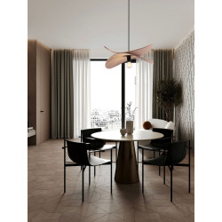 Mariposa – lampa wisząca z lnianym kloszem w kształcie skrzydeł