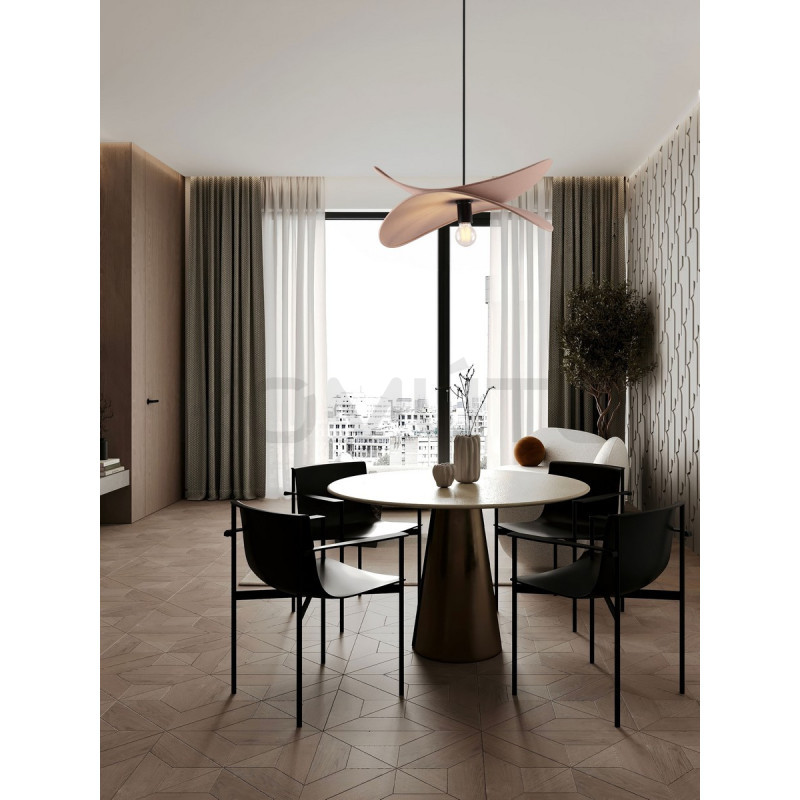 Mariposa – lampa wisząca z lnianym kloszem w kształcie skrzydeł