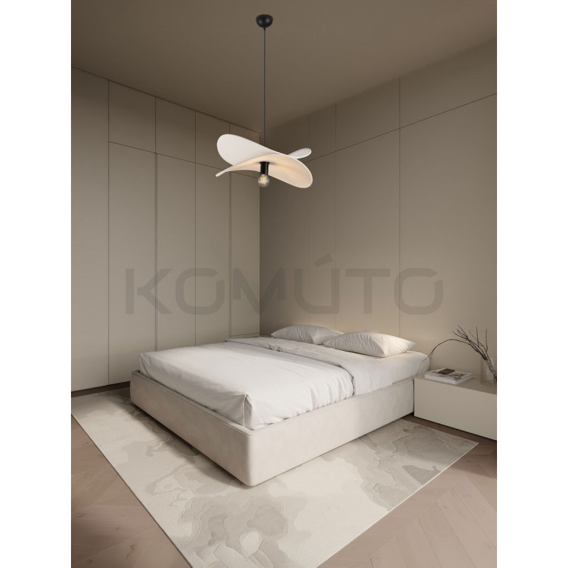 Mariposa – lampa wisząca z lnianym kloszem w kształcie skrzydeł