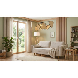 Lampa wisząca NATURA 100 plecionka wiedeńska rattanowa