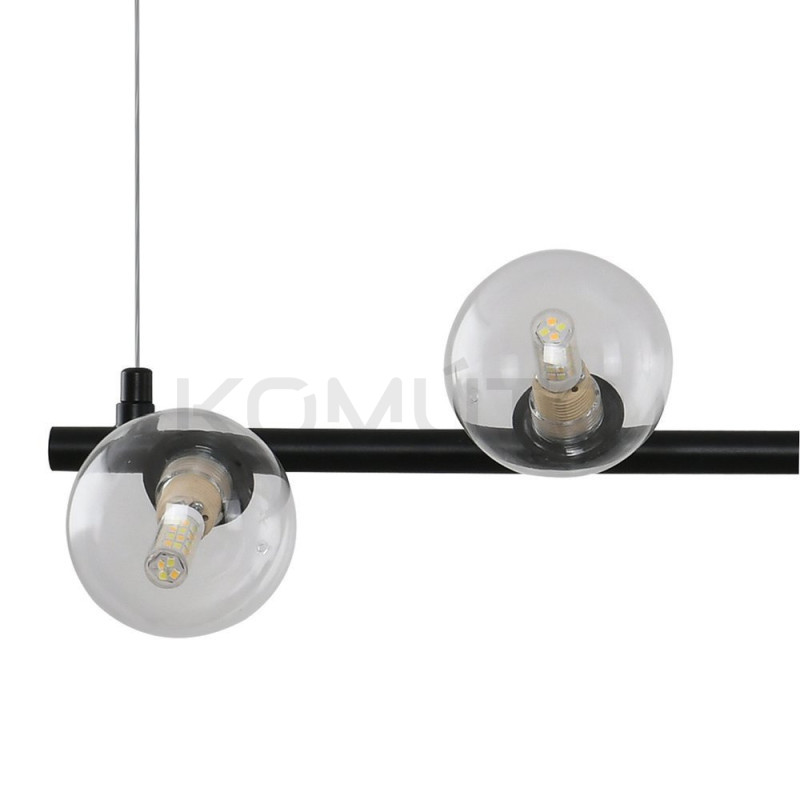 Lampa wisząca SIMPLY 90 cm – minimalistyczna czarna lampa nad blat