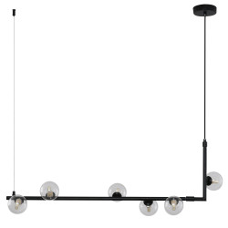 Lampa wisząca SIMPLY 90 cm – minimalistyczna czarna lampa nad blat