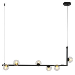 Lampa wisząca SIMPLY 90 cm – minimalistyczna czarna lampa nad blat