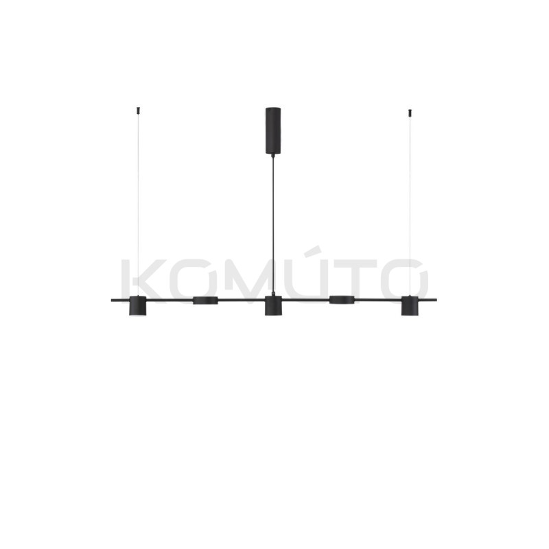 Lampa MODERNO Diko 120 czarna – nowoczesna lampa LED nad stół i wyspę