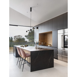 Lampa MODERNO Diko 120 czarna – nowoczesna lampa LED nad stół i wyspę