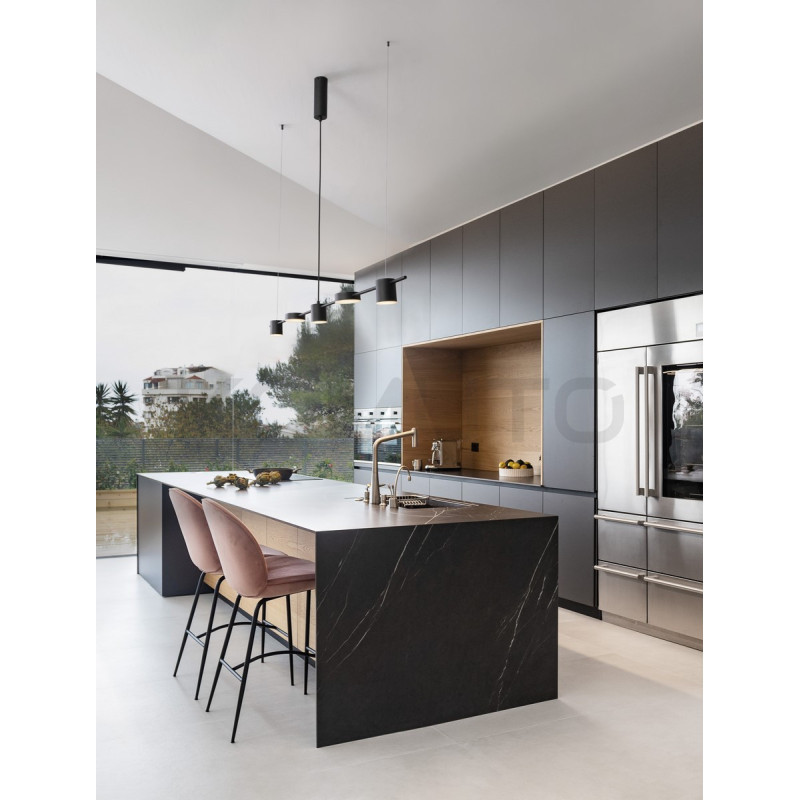 Lampa MODERNO Diko 120 czarna – nowoczesna lampa LED nad stół i wyspę