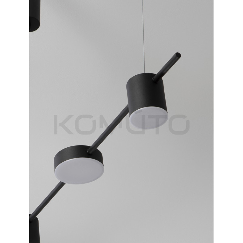 Lampa MODERNO Diko 120 czarna – nowoczesna lampa LED nad stół i wyspę