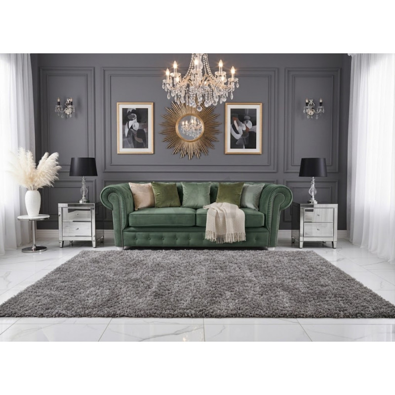 Sofa Chesterfield z kryształkami March 3 osobowa