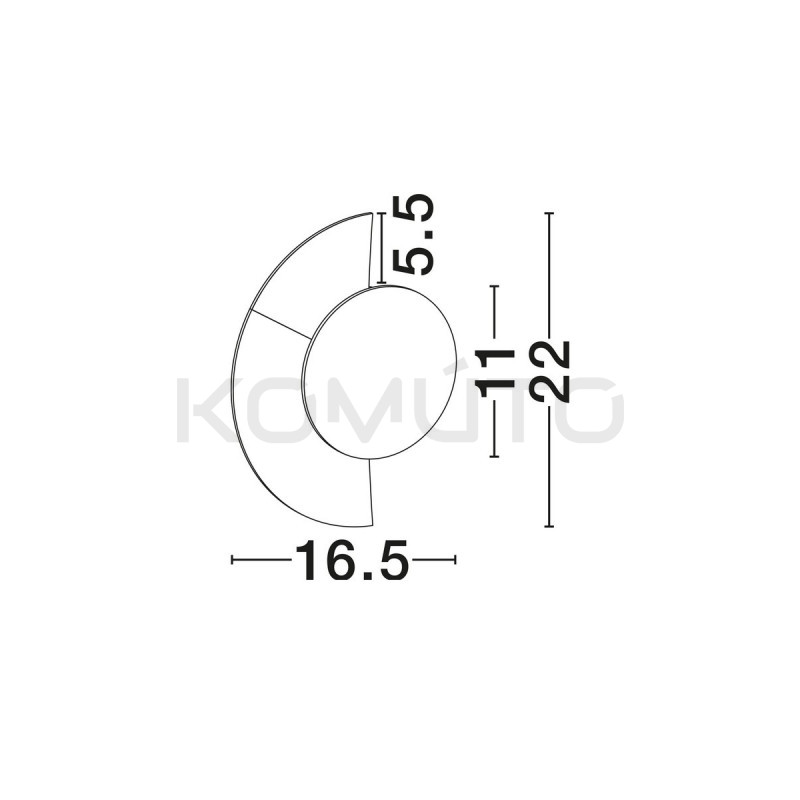 Lampa Ścienna Eclipse LED – Geometryczna Rzeźba Świetlna