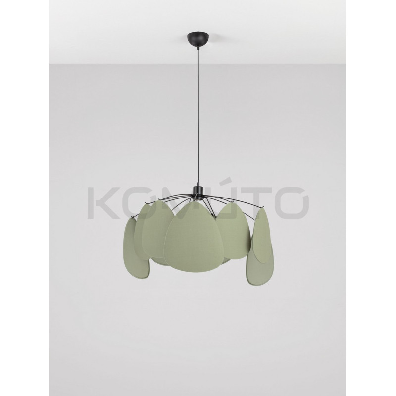 Vela – Designerska lampa wisząca | Rzeźbiarska forma z lnu