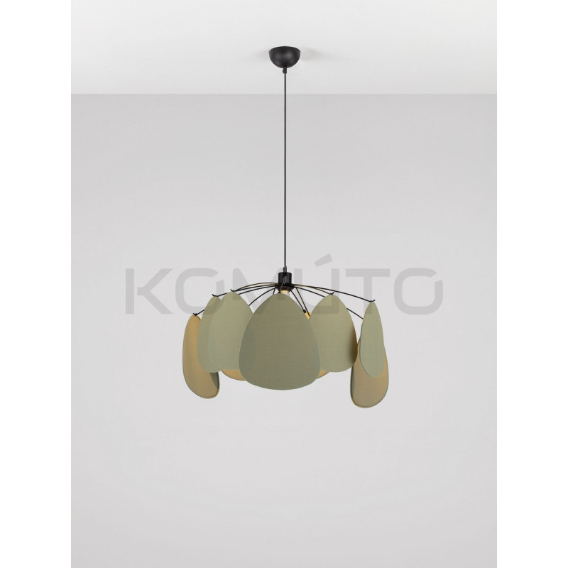 Vela – Designerska lampa wisząca | Rzeźbiarska forma z lnu