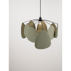 Vela – Designerska lampa wisząca | Rzeźbiarska forma z lnu